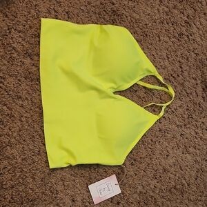 Vibrant Yellow/Green Halter Top